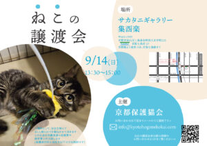 9/14 譲渡会 at 七条 @ サカタニギャラリー | 日本