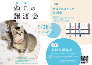 9/28 譲渡会 at 七条 @ サカタニギャラリー | 日本