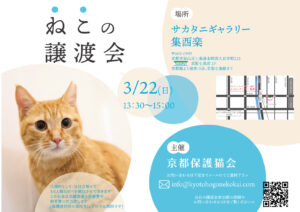 3/22 譲渡会 at 七条 @ サカタニギャラリー | 日本